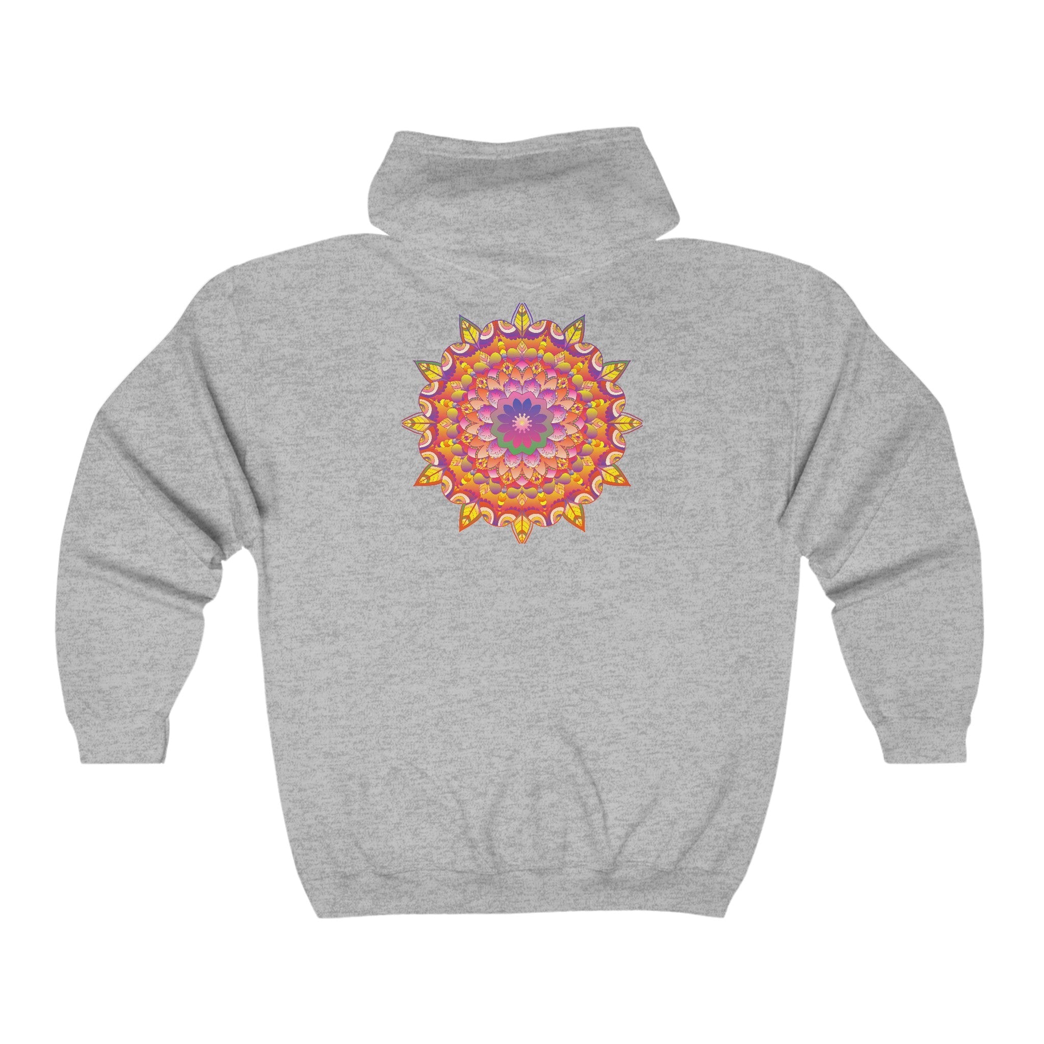 Vibrant Mandala Hoodie - Colorful & Intricate Design Hoodie - Blululi