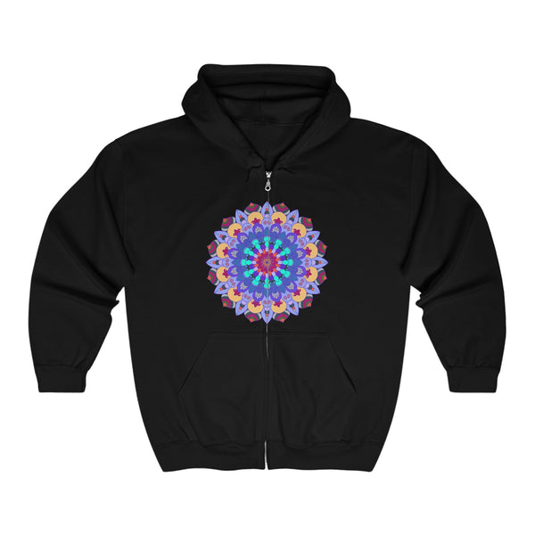 Vibrant Mandala Hoodie - Colorful & Intricate Design Hoodie - Blululi