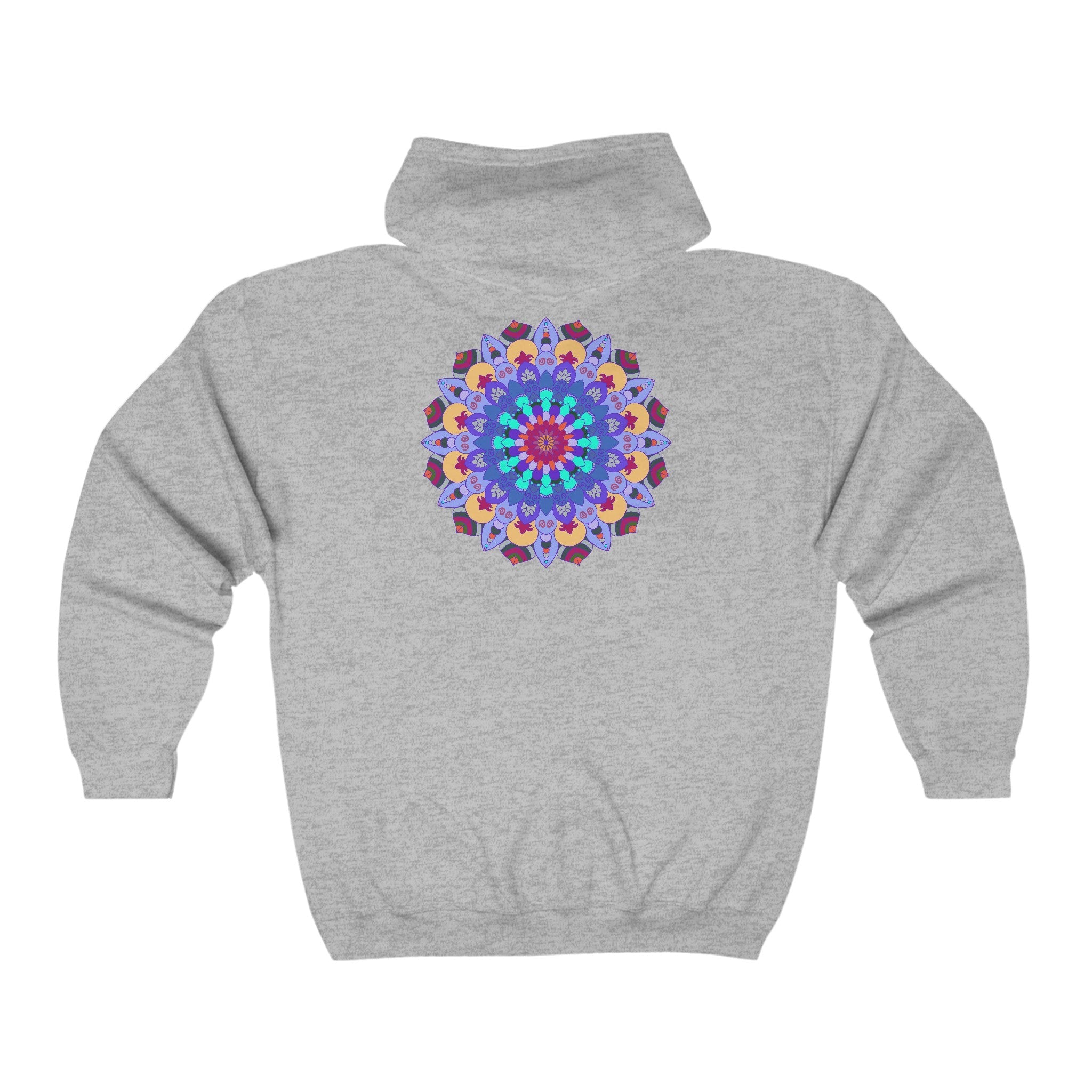 Vibrant Mandala Hoodie - Colorful & Intricate Design Hoodie - Blululi