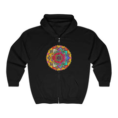 Vibrant Mandala Hoodie - Colorful & Intricate Hoodie - Blululi