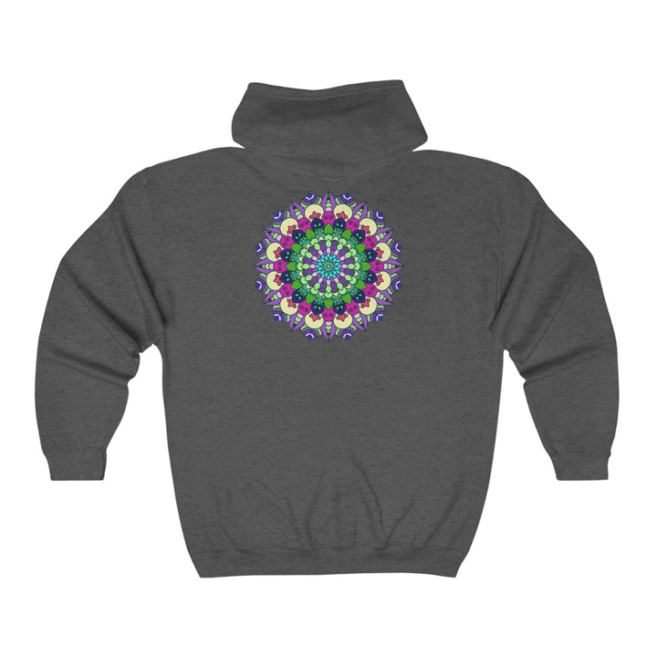 Vibrant Mandala Hoodie - Colorful & Intricate Hoodie - Blululi