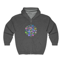Vibrant Mandala Hoodie - Colorful & Intricate Hoodie - Blululi