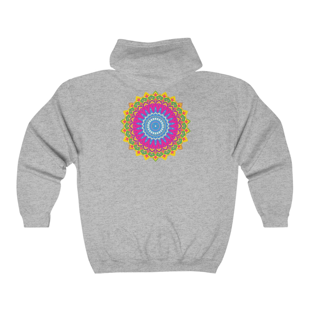 Vibrant Mandala Hoodie - Colorful & Intricate Hoodie - Blululi