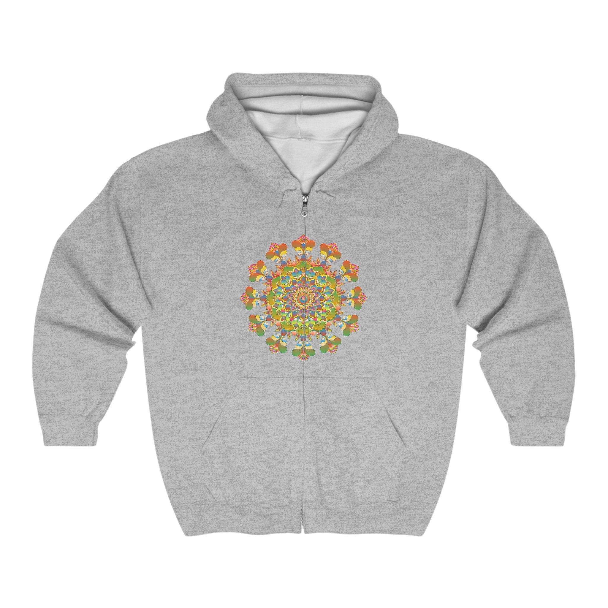 Vibrant Mandala Hoodie - Colorful & Intricate Hoodie - Blululi