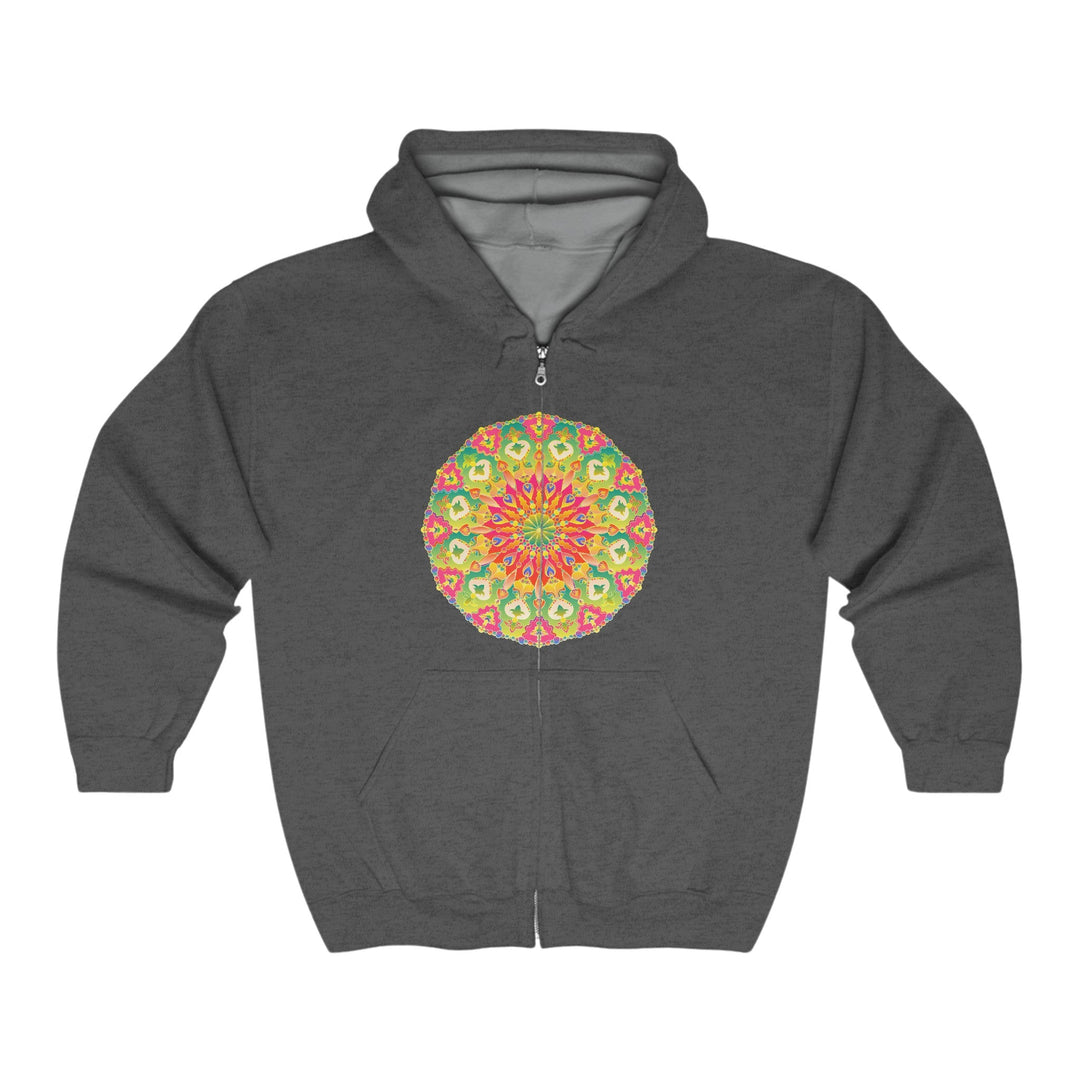 Vibrant Mandala Hoodie - Colorful & Intricate Hoodie - Blululi