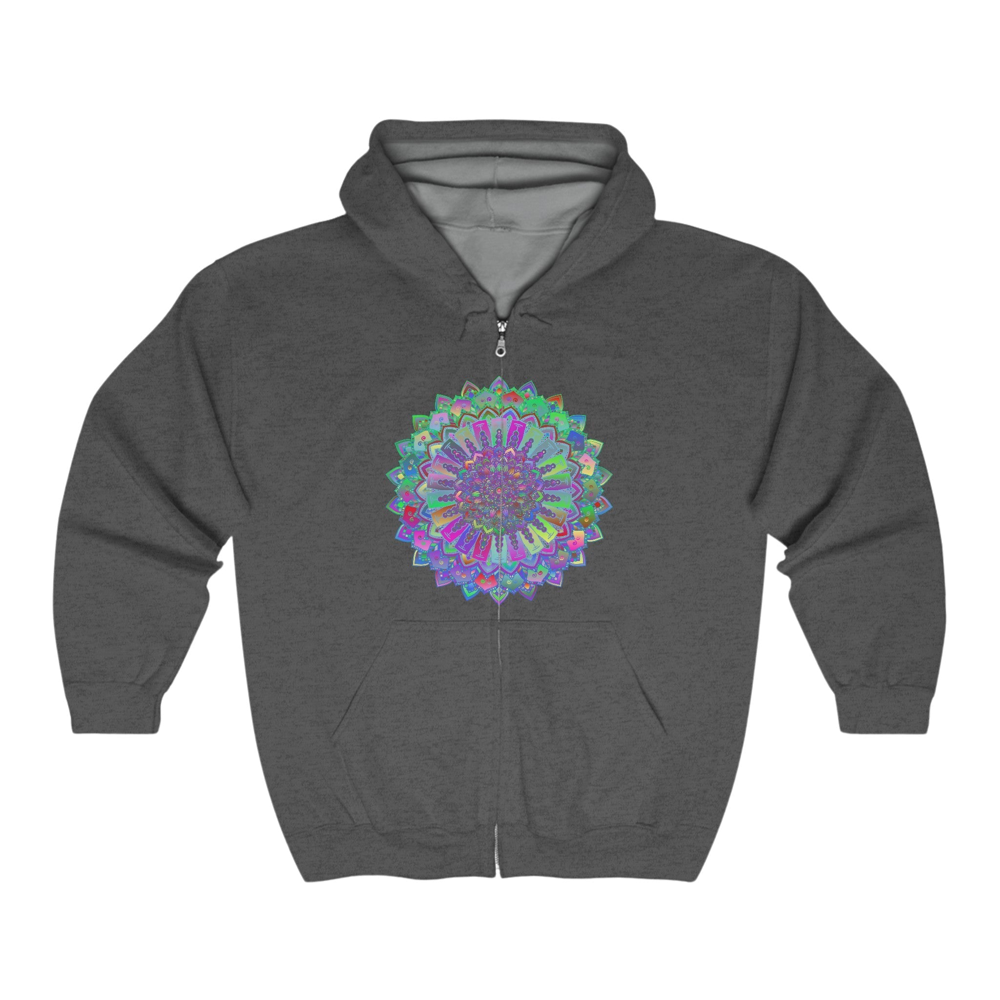 Vibrant Mandala Hoodie - Colorful & Intricate Hoodie - Blululi