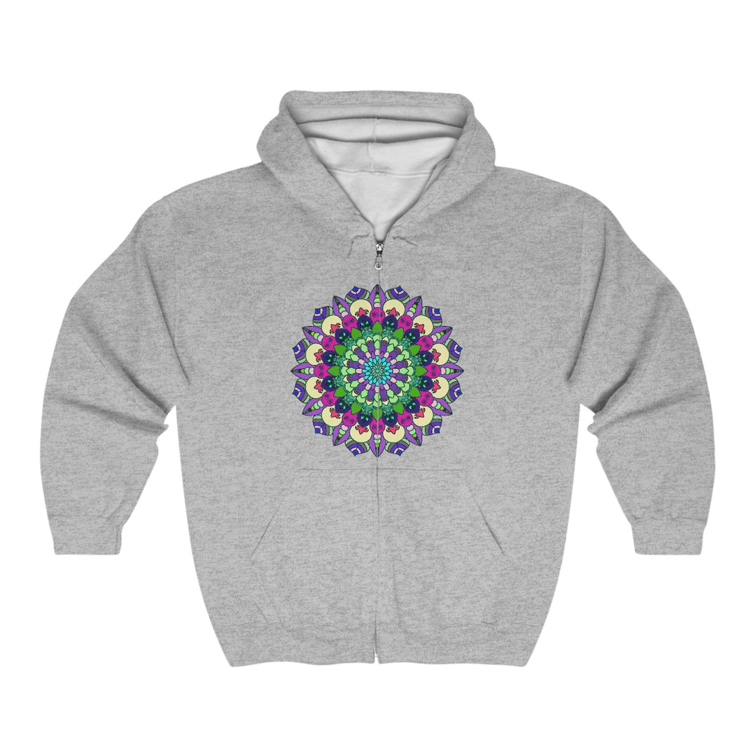 Vibrant Mandala Hoodie - Colorful & Intricate Hoodie - Blululi