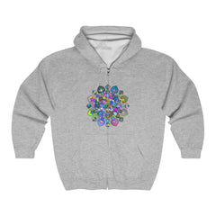 Vibrant Mandala Hoodie - Colorful & Intricate Hoodie - Blululi