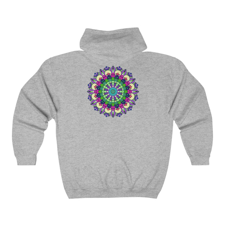 Vibrant Mandala Hoodie - Colorful & Intricate Hoodie - Blululi