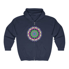 Vibrant Mandala Hoodie - Colorful & Intricate Hoodie - Blululi