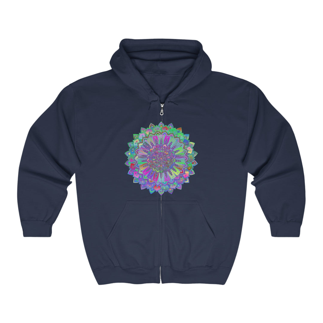 Vibrant Mandala Hoodie - Colorful & Intricate Hoodie - Blululi