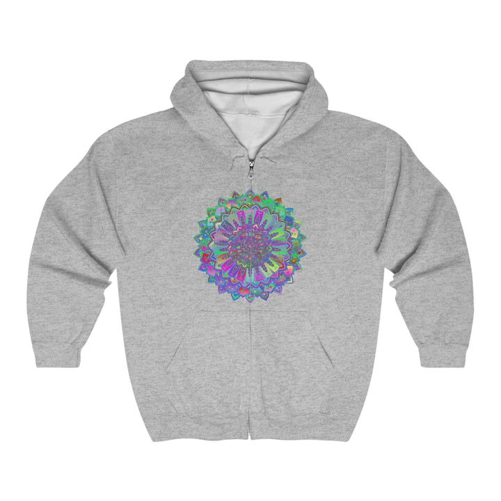 Vibrant Mandala Hoodie - Colorful & Intricate Hoodie - Blululi