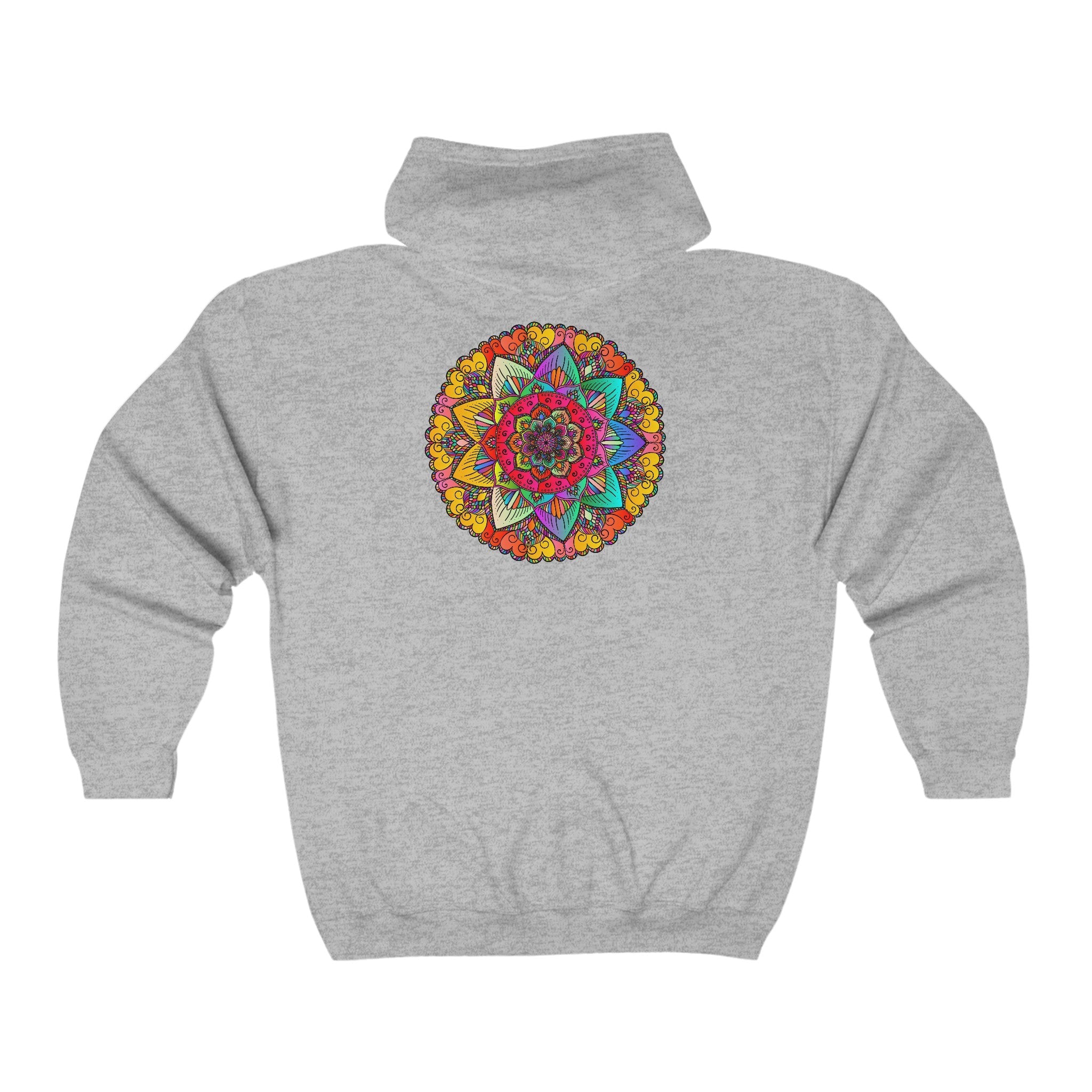 Vibrant Mandala Hoodie - Colorful & Intricate Hoodie - Blululi