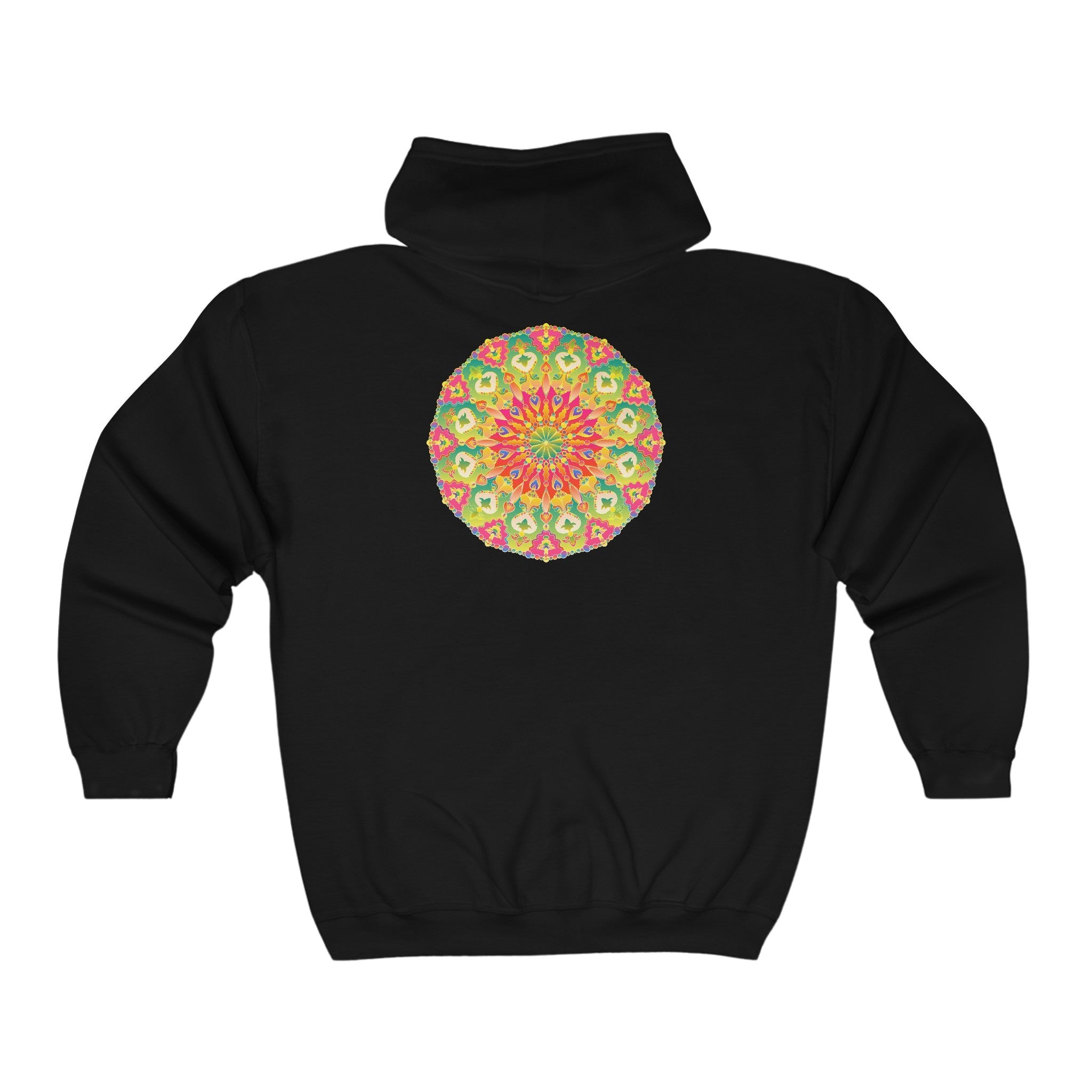 Vibrant Mandala Hoodie - Colorful & Intricate Hoodie - Blululi