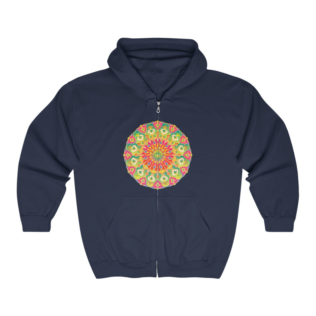 Vibrant Mandala Hoodie - Colorful & Intricate Hoodie - Blululi