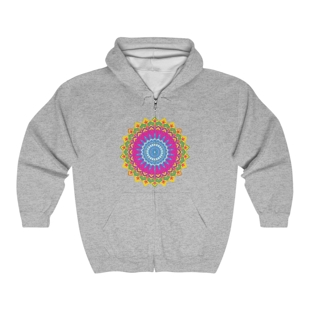 Vibrant Mandala Hoodie - Colorful & Intricate Hoodie - Blululi