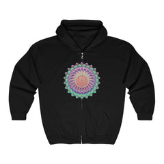 Vibrant Mandala Hoodie - Colorful & Psychedelic Hoodie - Blululi