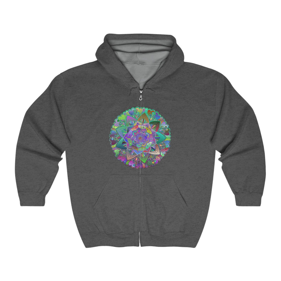 Vibrant Mandala Hoodie - Colorful & Psychedelic Hoodie - Blululi