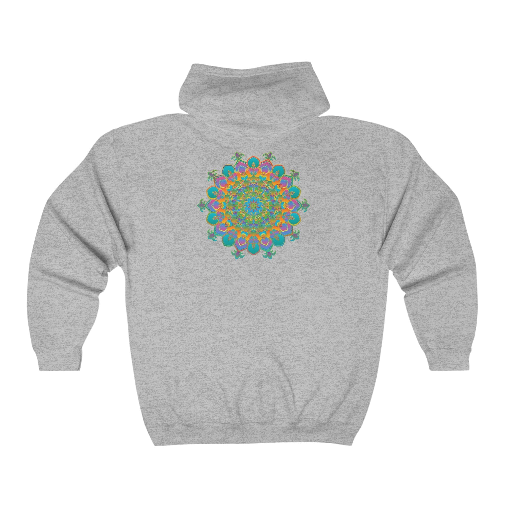 Vibrant Mandala Hoodie - Colorful & Psychedelic Hoodie - Blululi