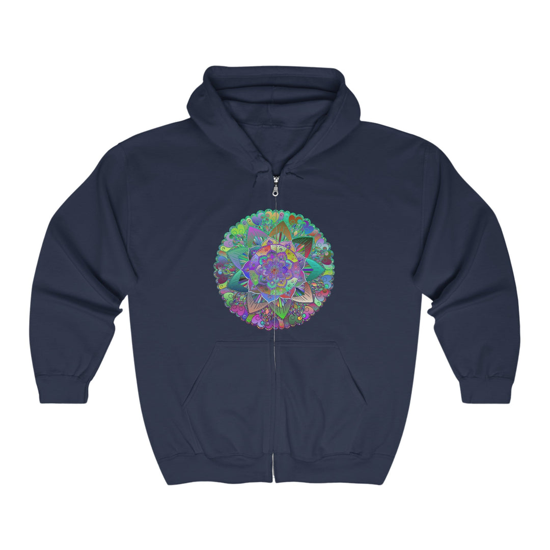 Vibrant Mandala Hoodie - Colorful & Psychedelic Hoodie - Blululi