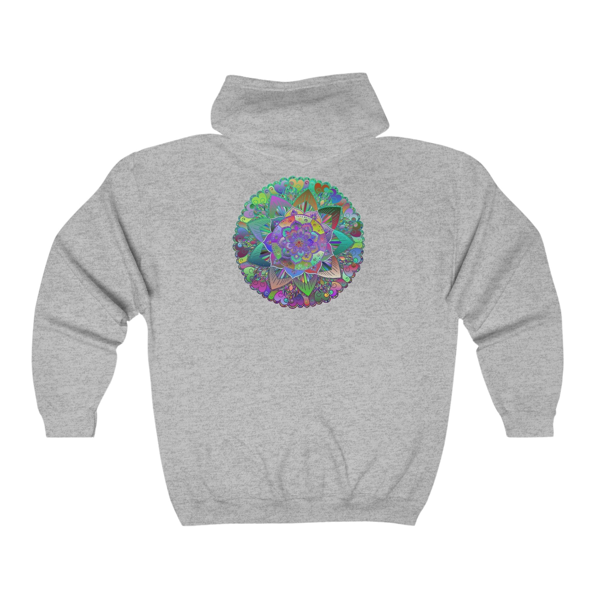 Vibrant Mandala Hoodie - Colorful & Psychedelic Hoodie - Blululi