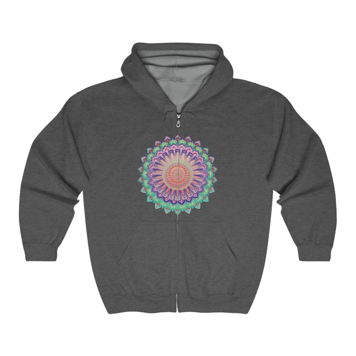 Vibrant Mandala Hoodie - Colorful & Psychedelic Hoodie - Blululi