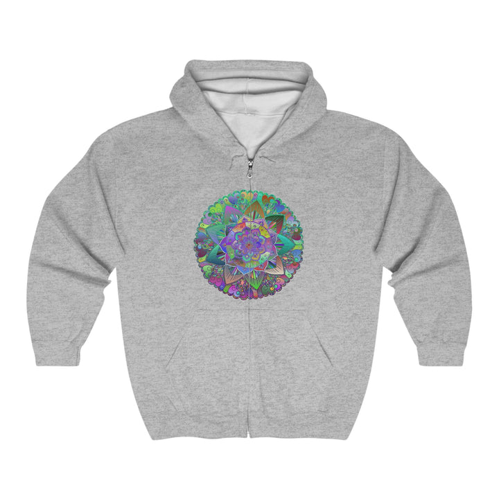 Vibrant Mandala Hoodie - Colorful & Psychedelic Hoodie - Blululi