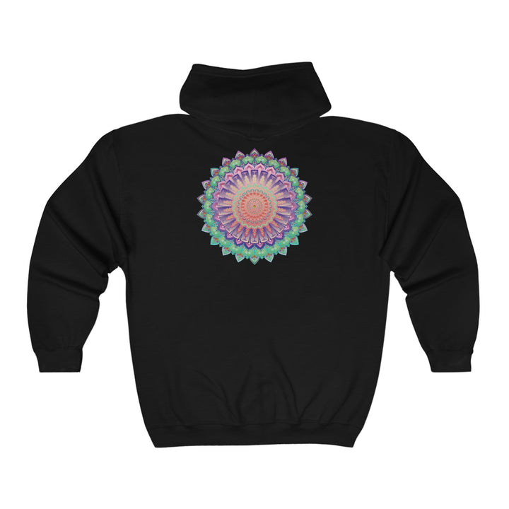 Vibrant Mandala Hoodie - Colorful & Psychedelic Hoodie - Blululi