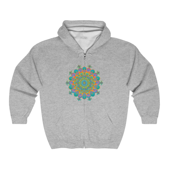 Vibrant Mandala Hoodie - Colorful & Psychedelic Hoodie - Blululi