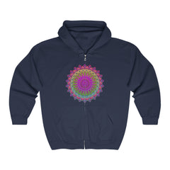 Vibrant Mandala Hoodie - Colorful Spiritual Art Hoodie - Blululi