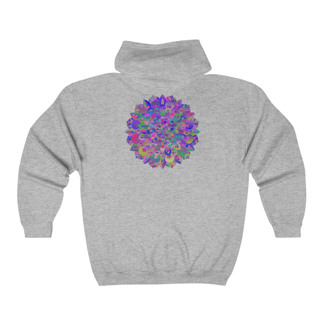 Vibrant Mandala Hoodie - Colorful Spiritual Design Hoodie - Blululi