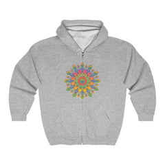 Vibrant Mandala Hoodie - Colorful Spiritual Design Hoodie - Blululi