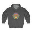 Vibrant Mandala Hoodie - Colorful Spiritual Design Hoodie - Blululi