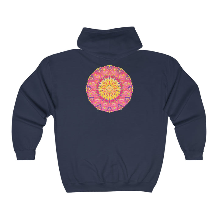 Vibrant Mandala Hoodie - Colorful & Symmetrical Hoodie - Blululi