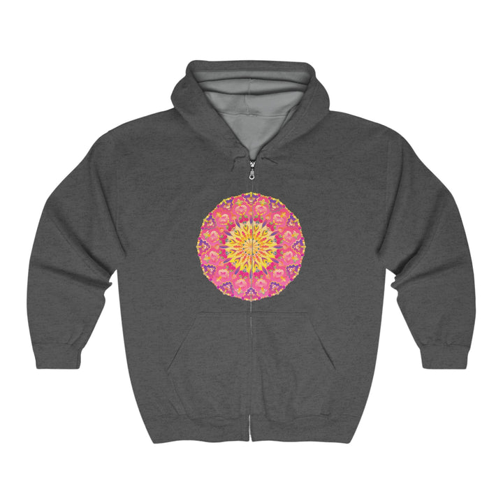 Vibrant Mandala Hoodie - Colorful & Symmetrical Hoodie - Blululi