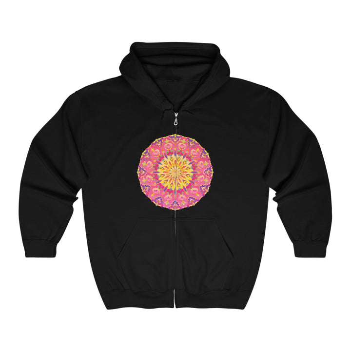 Vibrant Mandala Hoodie - Colorful & Symmetrical Hoodie - Blululi