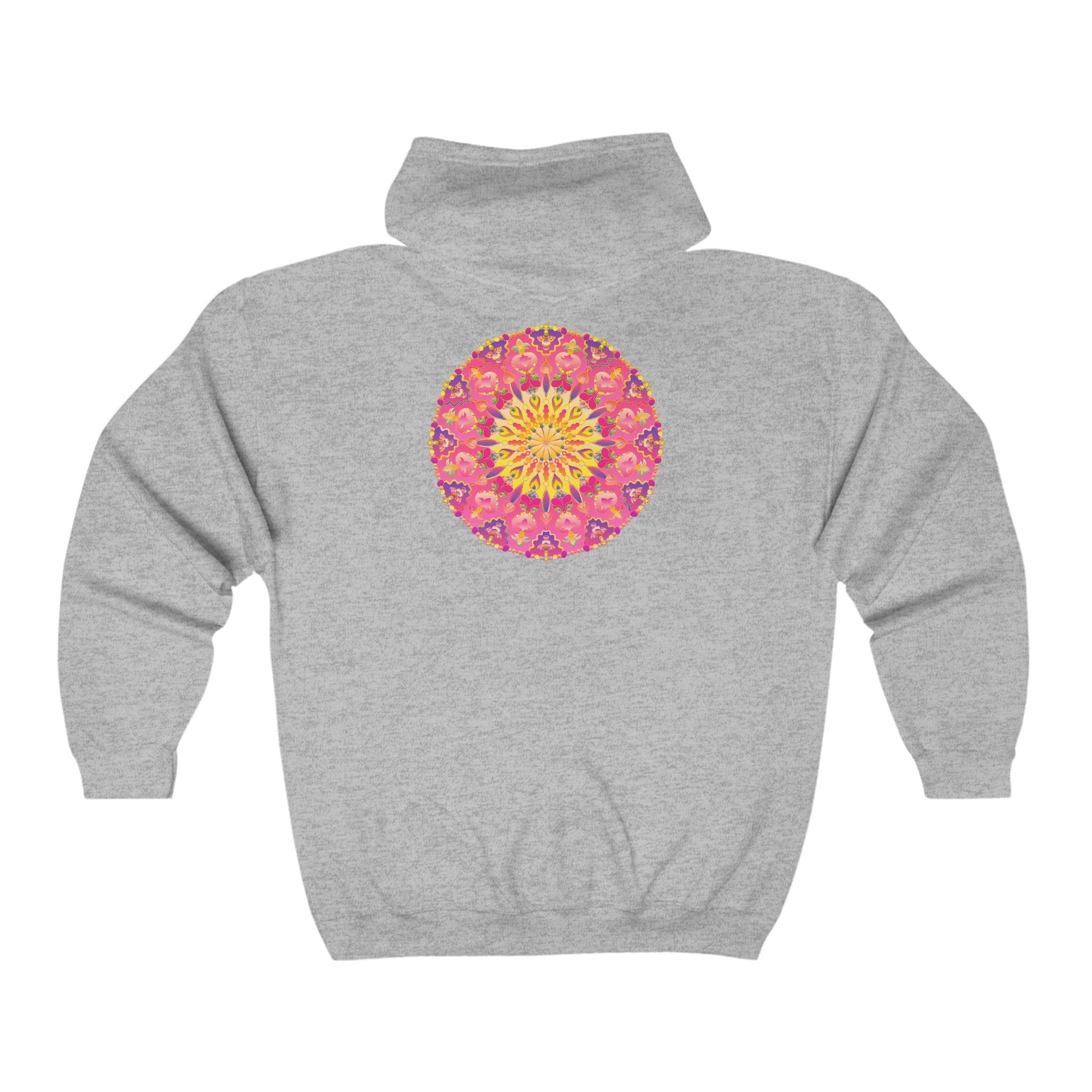 Vibrant Mandala Hoodie - Colorful & Symmetrical Hoodie - Blululi