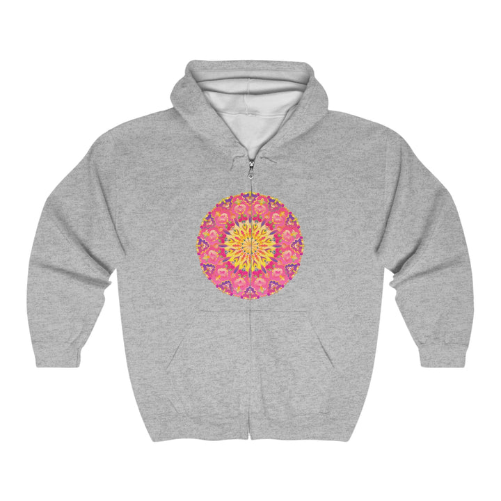 Vibrant Mandala Hoodie - Colorful & Symmetrical Hoodie - Blululi