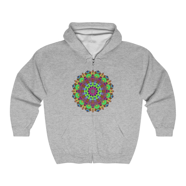 Vibrant Mandala Hoodie - Cosmic Art Hoodie - Blululi