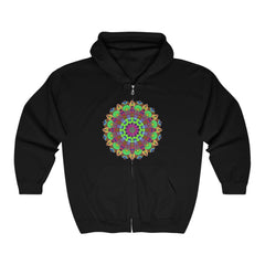 Vibrant Mandala Hoodie - Cosmic Art Hoodie - Blululi