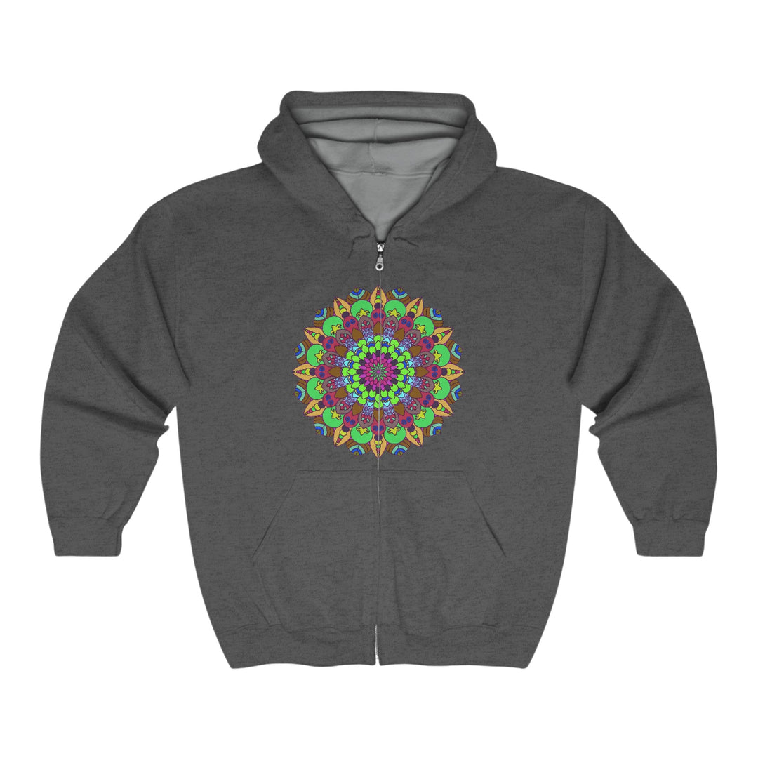 Vibrant Mandala Hoodie - Cosmic Art Hoodie - Blululi