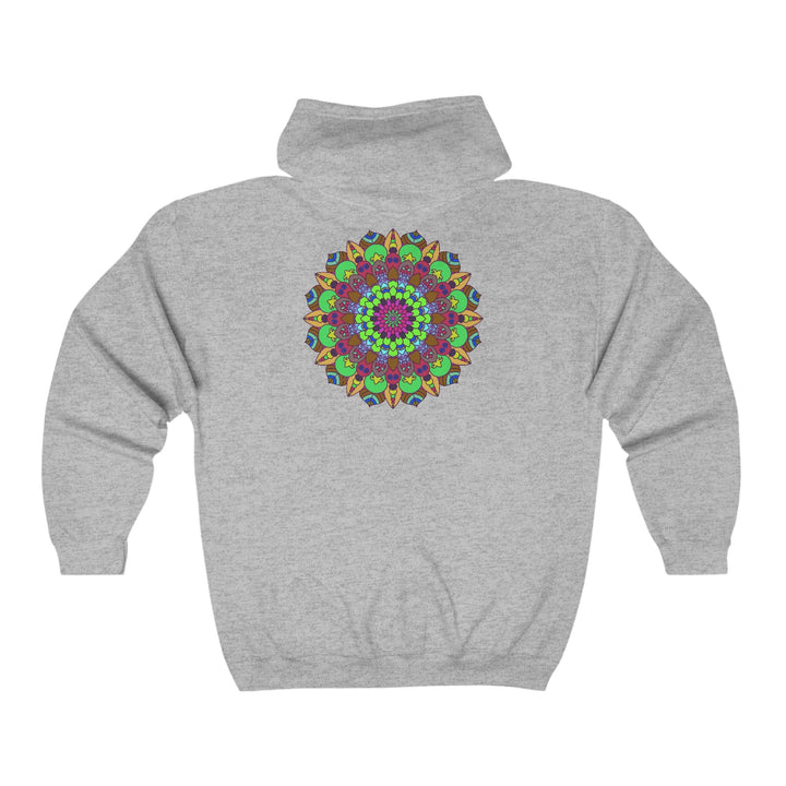 Vibrant Mandala Hoodie - Cosmic Art Hoodie - Blululi