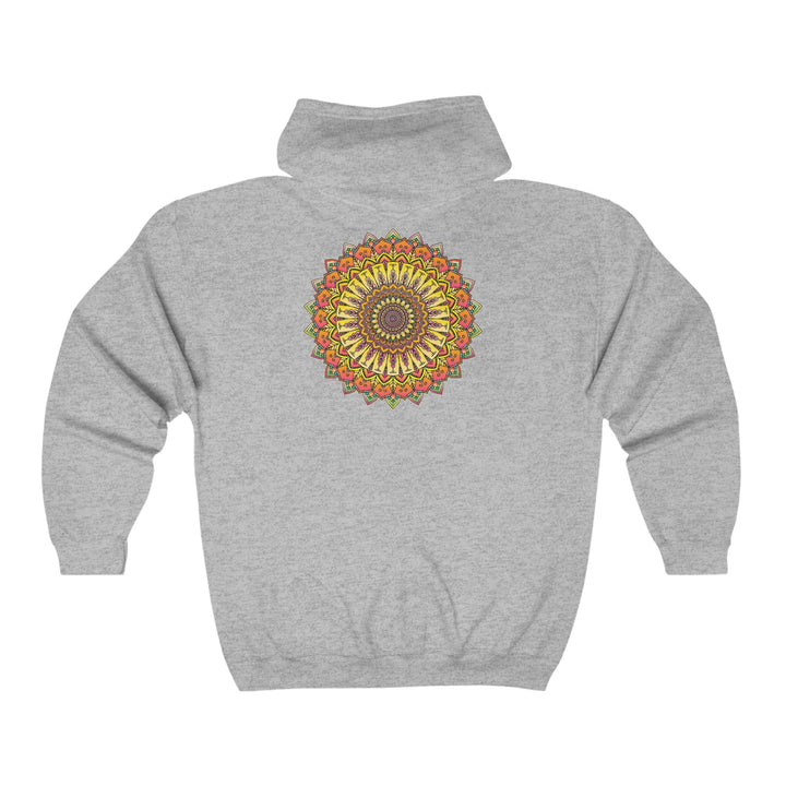 Vibrant Mandala Hoodie - Geometric Art Hoodie - Blululi