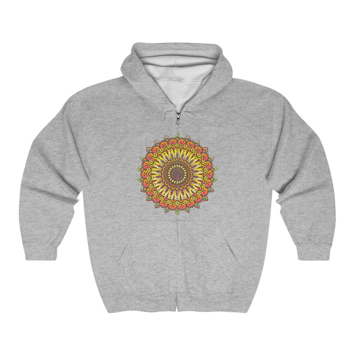 Vibrant Mandala Hoodie - Geometric Art Hoodie - Blululi