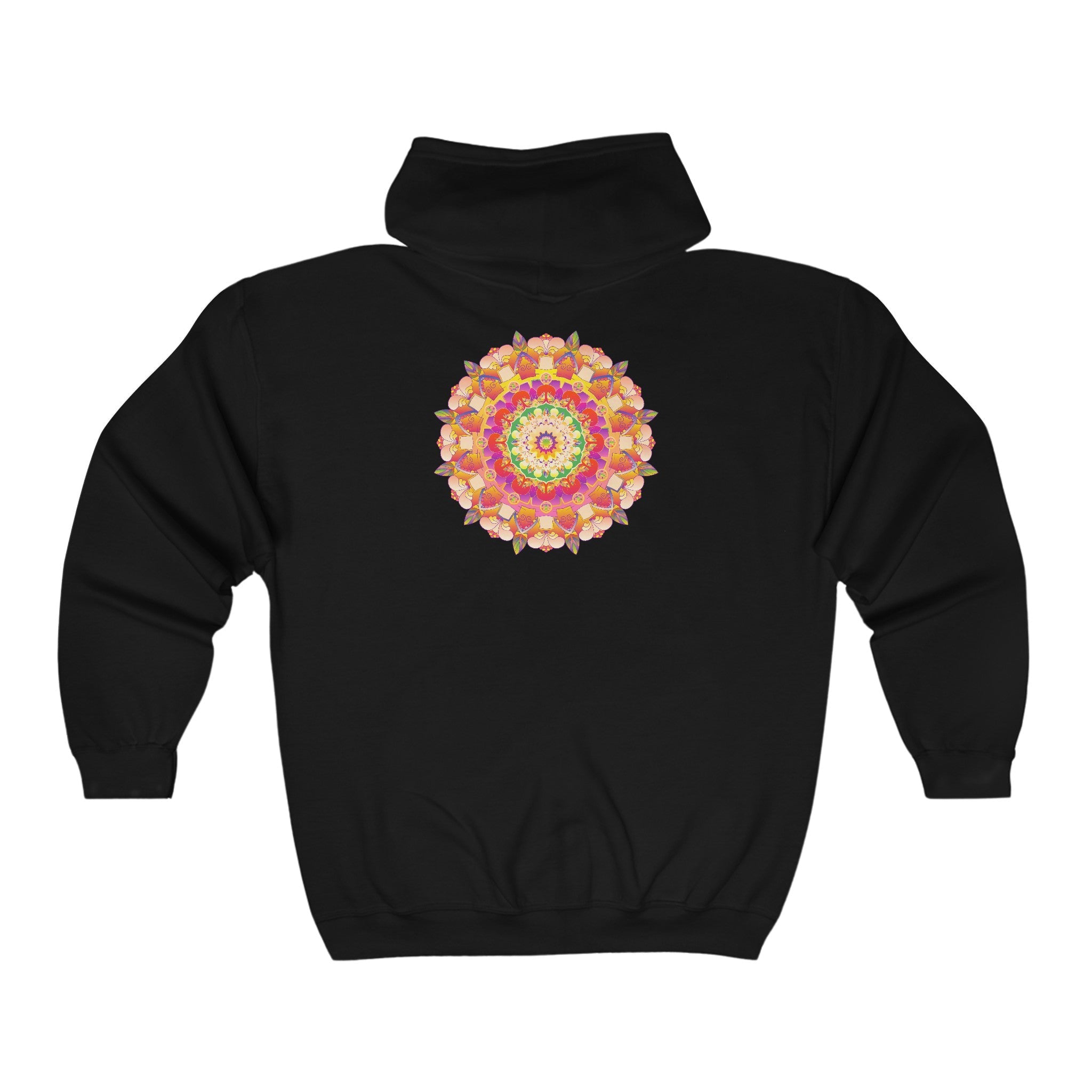 Vibrant Mandala Hoodie - Intricate Design Hoodie - Blululi