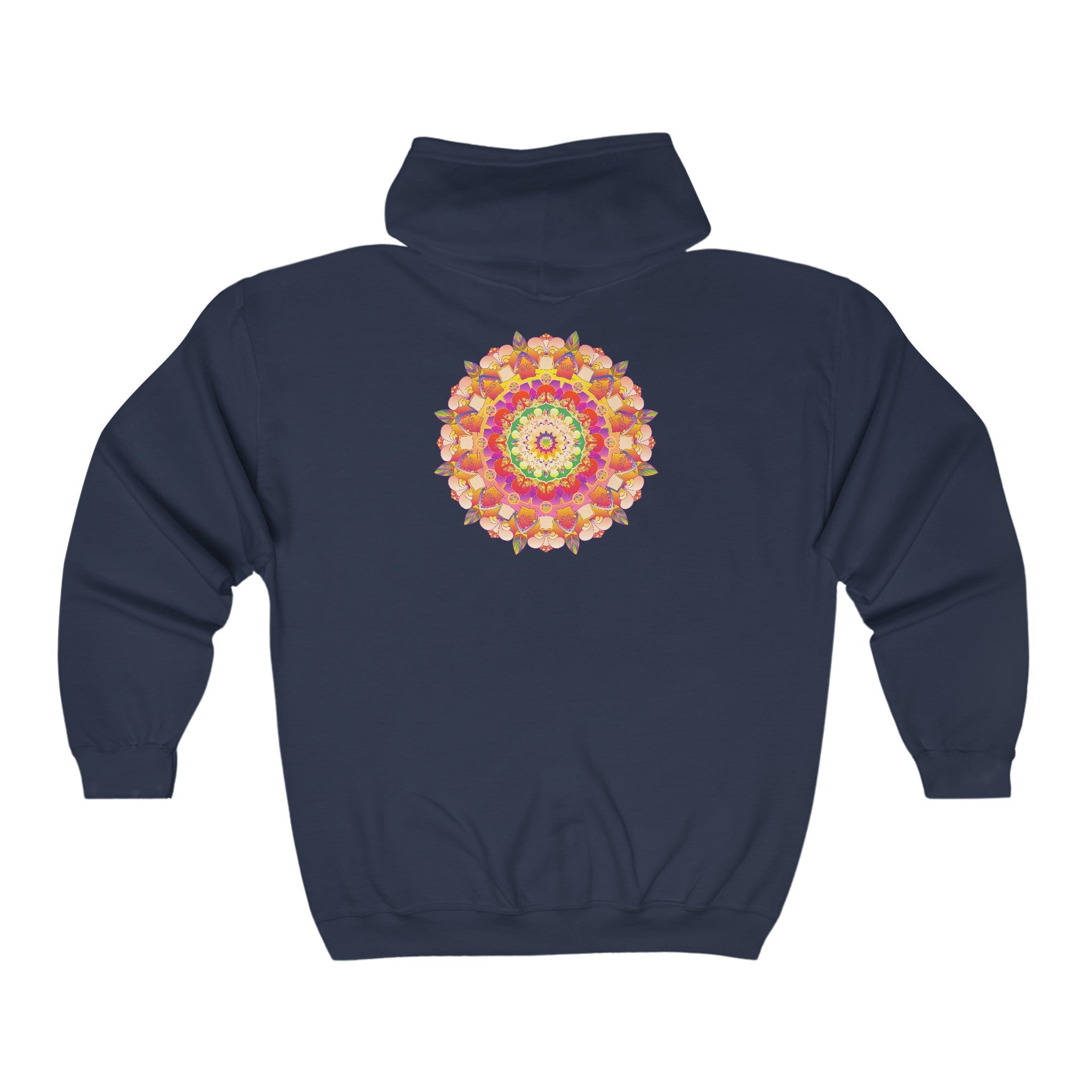 Vibrant Mandala Hoodie - Intricate Design Hoodie - Blululi