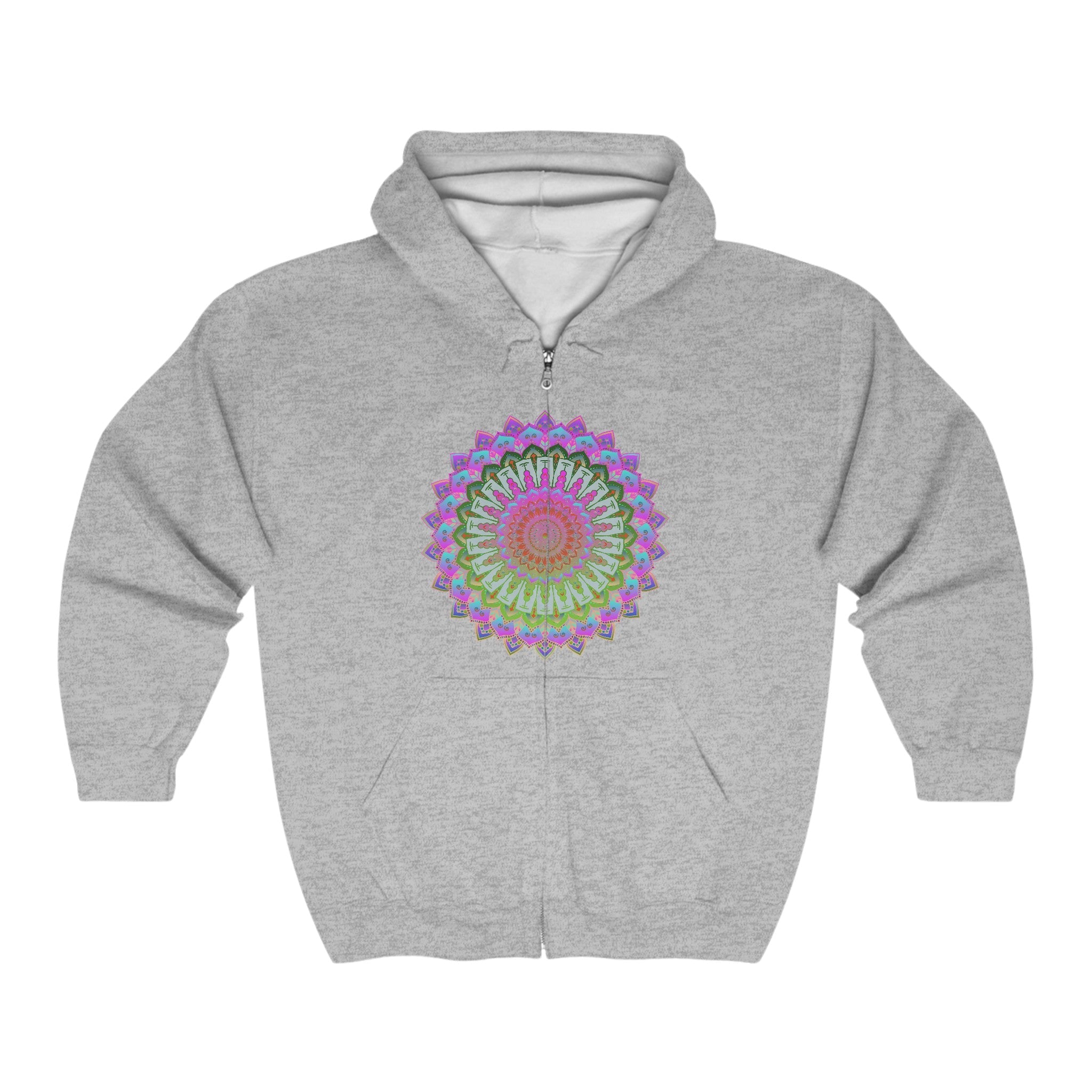 Vibrant Mandala Hoodie - Intricate Design Hoodie - Blululi