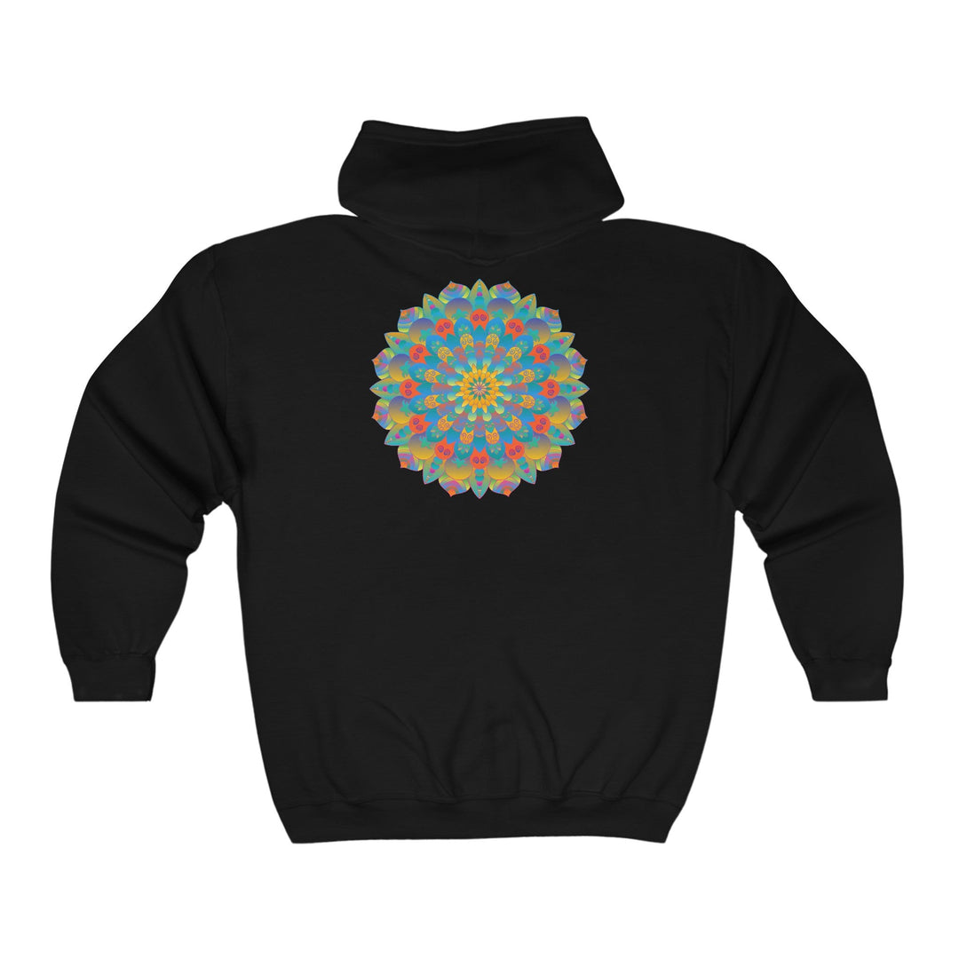 Vibrant Mandala Hoodie - Intricate Design Hoodie - Blululi