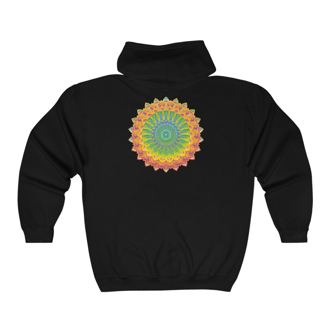 Vibrant Mandala Hoodie - Intricate Design Hoodie - Blululi