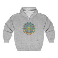 Vibrant Mandala Hoodie - Intricate Design Hoodie - Blululi